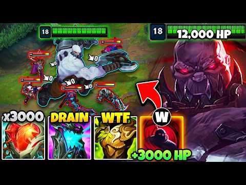 SION BUT I CAN LITERALLY 1V5 THE ENEMY TEAM (12,000+ HP, 600+ AD)