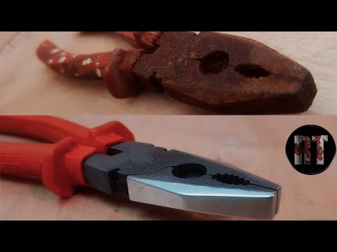 Rusty Soviet Plier Tool Awesome Restoration.(Full Jammed)