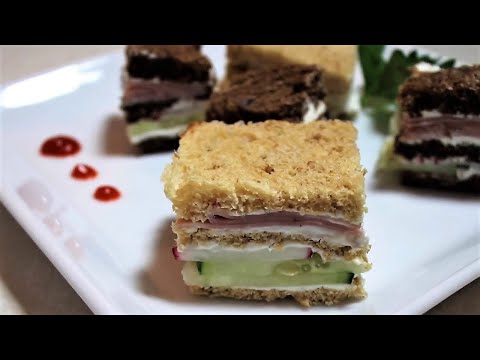 Cucumber Sandwiches with Ham & Spiced Cream Cheese | It's Only Food w/ Chef John Politte