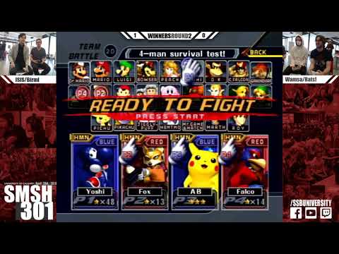 SMSH 301 - ISIS + Birmi vs. Wamsa + Rats! - Melee Doubles WQ
