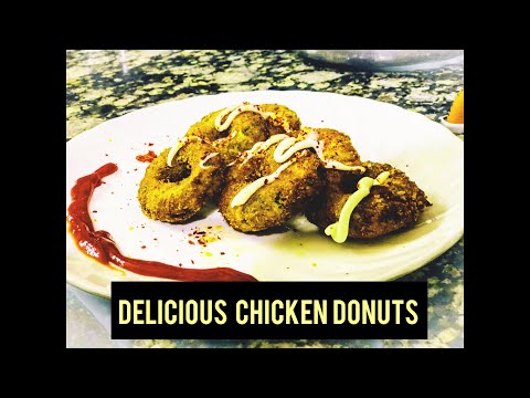 Chicken donuts recipe // RAMZANSPECIALRECIPES // chicken starters recipes