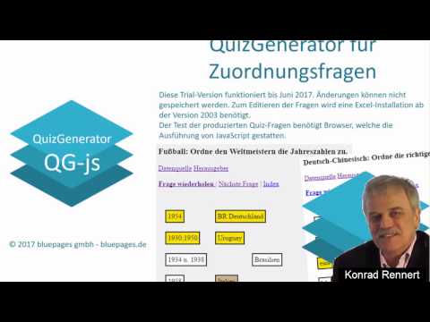 , title : 'QuizGenerator2 - Anleitung und Vorführung der Excel-basierten Applikation'