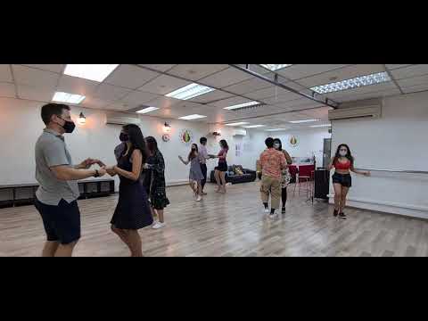 Caliente Dance Studio Singapore Bachata social demo to DJ Got Us Falling In Love - Dani J