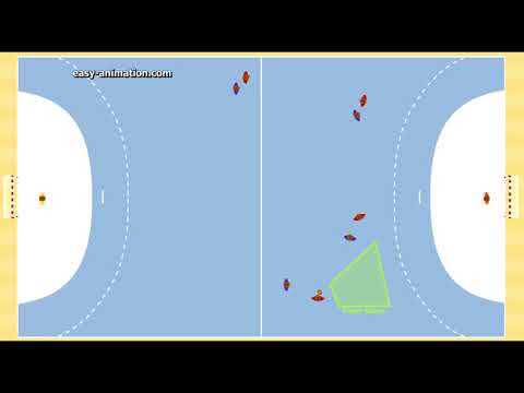 Spieleröffnung Halle in 2-2 System über außen 1