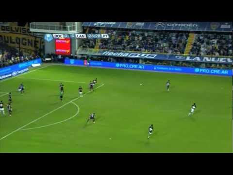 Llegadas de Riquelme y Blandi. Boca 0 - Lanús 0. Fecha 8. Torneo Final 2013. Fútbol Para Todos