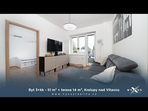 Prodej bytu 3+kk - 51 m² + terasa 14 m², Cesta Brigádníků, Kralupy nad Vltavou - Lobeček