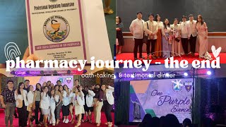 UST PHARMA: 👩‍🔬💊 oath-taking & testimonial dinner 🌃 (life vlog) | audrey a.