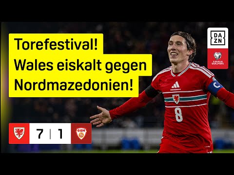 Wales - Nordmazedonien | European Qualifiers | DAZN Highlights