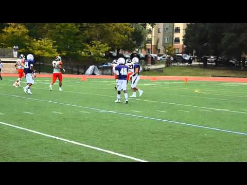 Final play of  regulation McDonogh/Mount St. Joseph football 9/26/15