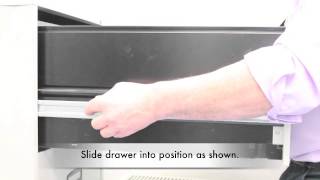 How to remove a filing cabinet drawer