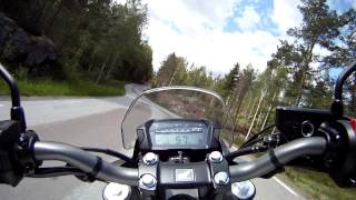 preview picture of video 'FlyAxl - Motorcycle Ride #1 - Brudfjället 2012'