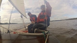 preview picture of video 'Sailing the River Exe from Starcross Yacht Club in a Fireball Dinghy'