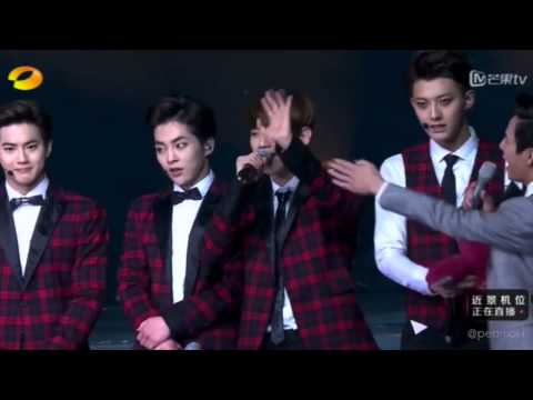 141231 EXO@Hunan TV - Lay solo,Overdose