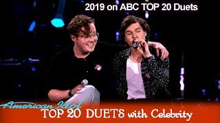 Eddie Island &amp; Lukas Graham Duet “7 Years” HE GOT RANGE | American Idol 2019 TOP 20 Celebrity Duets