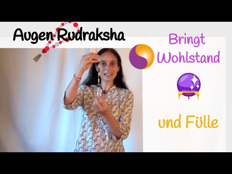 7 Augen Rudraksha - bringt Wohlstand und Fülle