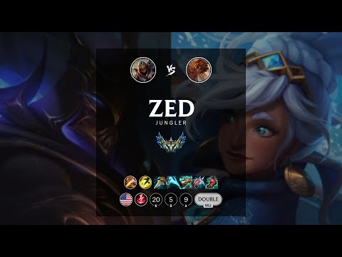 Zed Jungle vs Taliyah - NA Challenger Patch 12.10