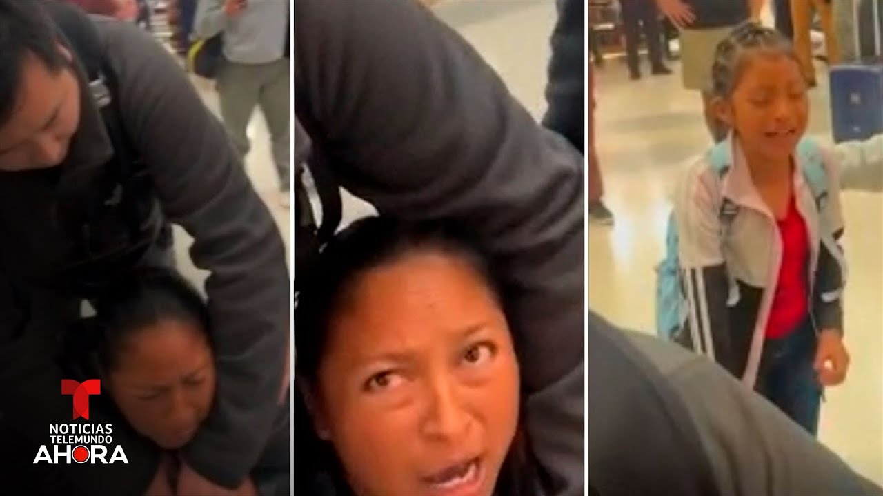 Agentes de ICE sometieron a una inmigrante guatemalteca frente a su hija para arrestarla