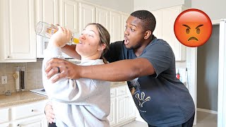 Pretending To Drink Alcohol While Pregnant: Husband's Reaction To Prank | Ken & Sam