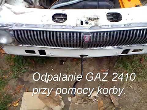 Odpalanie GAZ 2410 przy pomocy korby