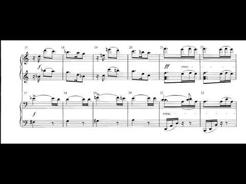 Arnold Schoenberg - Six Pieces for Piano Four Hands (1896) [Score-Video]