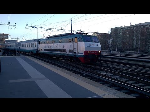 E444 113 con ICN in manovra - Milano Centrale - 11/02/2019