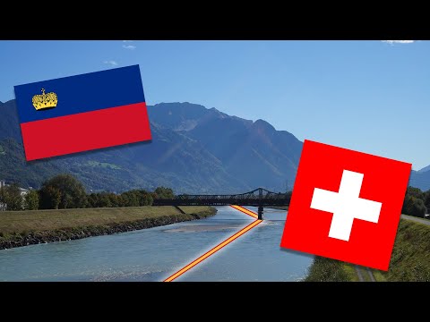 Walking across an international border (Switzerland to Liechtenstein)