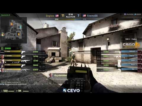 Orgless vs EnemyGG Game 2 (CEVO-P CS:GO Season 8) - K-Smooth & Dust