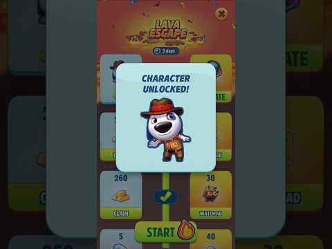 Unlocking the new character Explorer Hank - in Lava Escape NEW GAME MODE 2025 🤠🌋 #talkingtomgoldrun