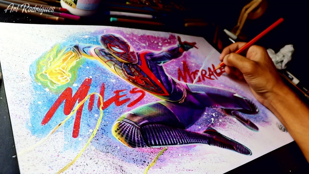 Desenhando o Homem Aranha MILES MORALES - PS5