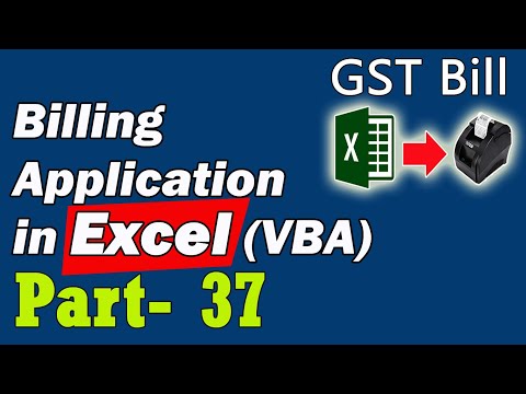 Billing Application in Excel VBA Part-37