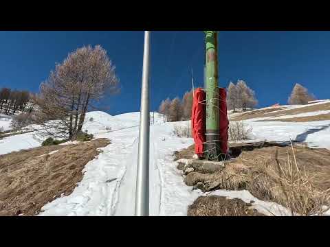 Risalita integrale skilift Poma "Gimette" Pra Loup (Francia)