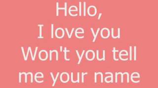 Hello, I love you- Glee Cast (Finn)