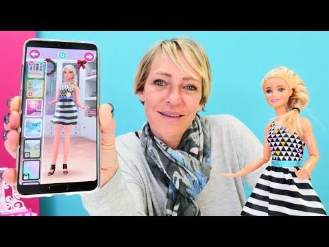 Spielspaß mit Barbie und Nicole - Barbies neue Kleider - Puppenvideo für Kinder