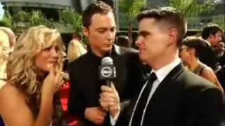 Jim and Kaley at the Emmy Red Carpet