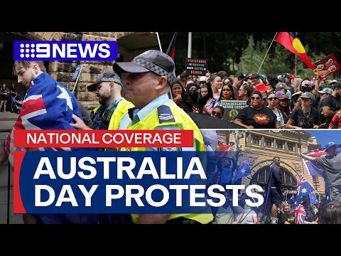 AUSTRALIA DAY: Tens of thousands protest across the nation | 9 News Australia