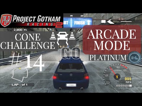 Project Gotham Racing 2 Arcade Mode Platinum  |  Let's Play  |  Cone Challenge #14