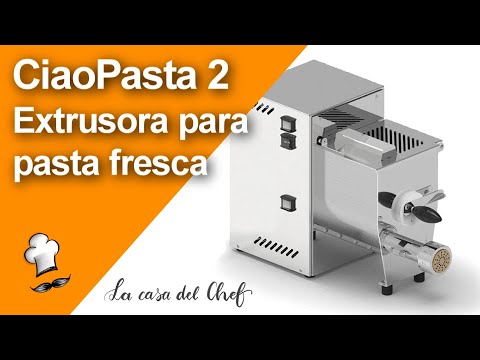 CiaoPasta 2 - Extrusora para pasta fresca. Máquina ideal para restaurantes y pequeños productores