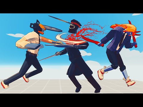 Denji and power (CHAINSAW MAN) vs EVERY UNIT | Totally Accurate Battle Simulator-TABS