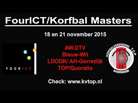 FourICT/Korfbal Masters; woensdag 18 november 2015
