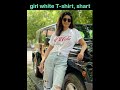 Girls White T Shirt Shurt Piyanka Karina Anushka Kiriti Shardha Kapoor Dress Collection