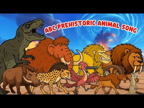 ABC-Lied über prähistorische Safari-Tiere 0206 | ABC-Lied für Kinder | Little Bunny lernt
