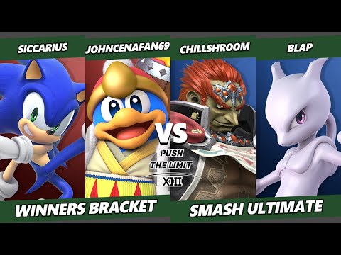 Push the Limit 13 - Siccarius & JohnCenaFan69 Vs. Chillshroom & Blap - SSBU Ultimate Tournament