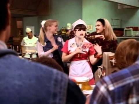 Brenda Walsh as Laverne sings "It's My Party"