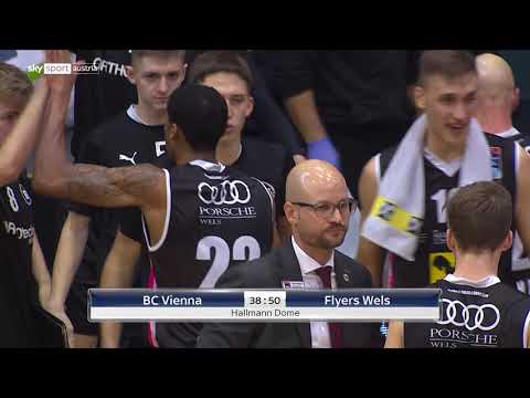 BSL, 17. Runde: BC Vienna - Flyers Wels 91: 101