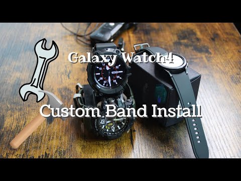 Galaxy Watch4 Classic Custom Band Install