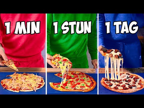 1 minute vs. 1 hour vs. 1 day pizza from VANZAI