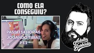 Ela jogou TIBIA por 14 HORAS SEGUIDAS!