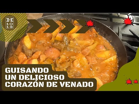 Como cocinar un delicioso Corazon de venado facilmente | Receta completa 🦌