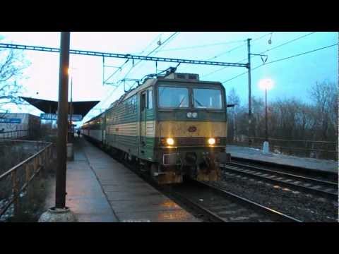 Odjezd vlaku Sp 1696 (ČD 163.259) - Jirkov zastávka, 29. 1. 2013