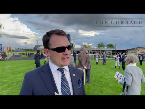 Aidan O'Brien talks to Thom Malone at The Curragh